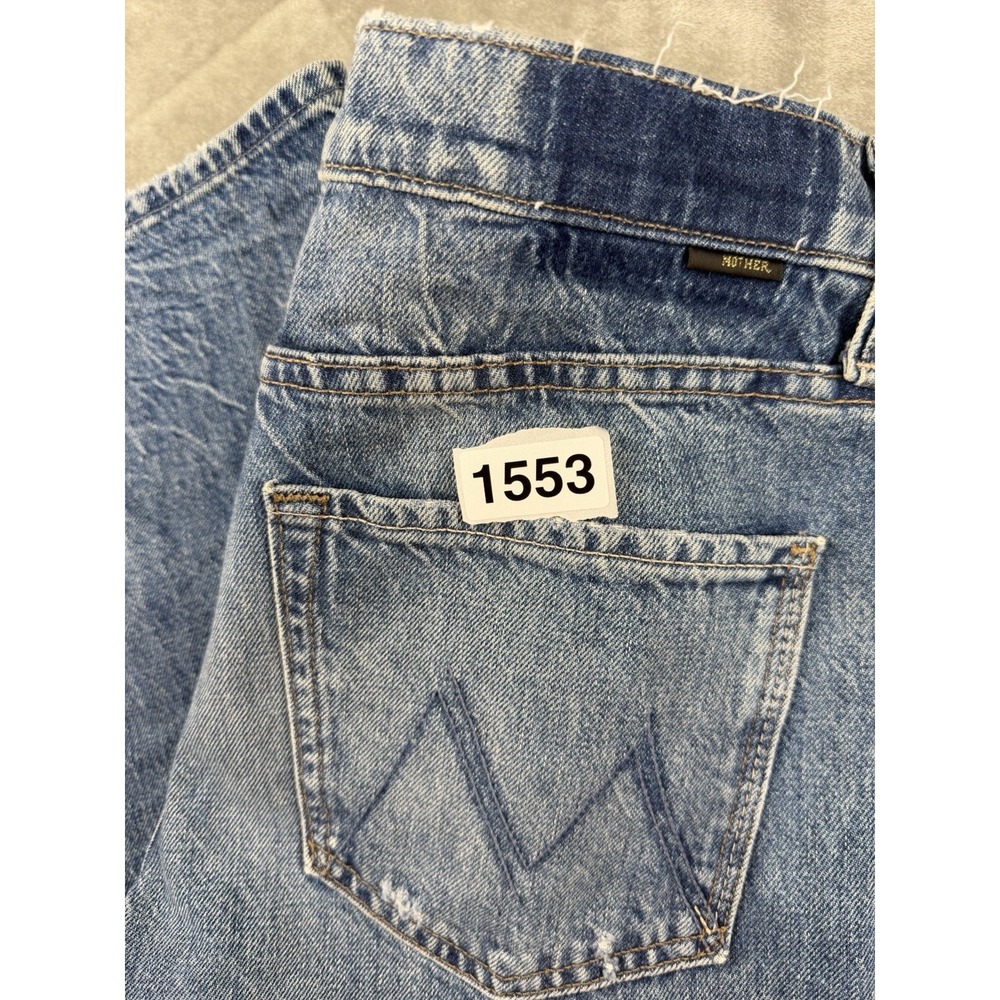 Mother Superior The Bookie Flood Jeans Women's Size 26 Distressed Flare Made USA - Picture 14 of 14